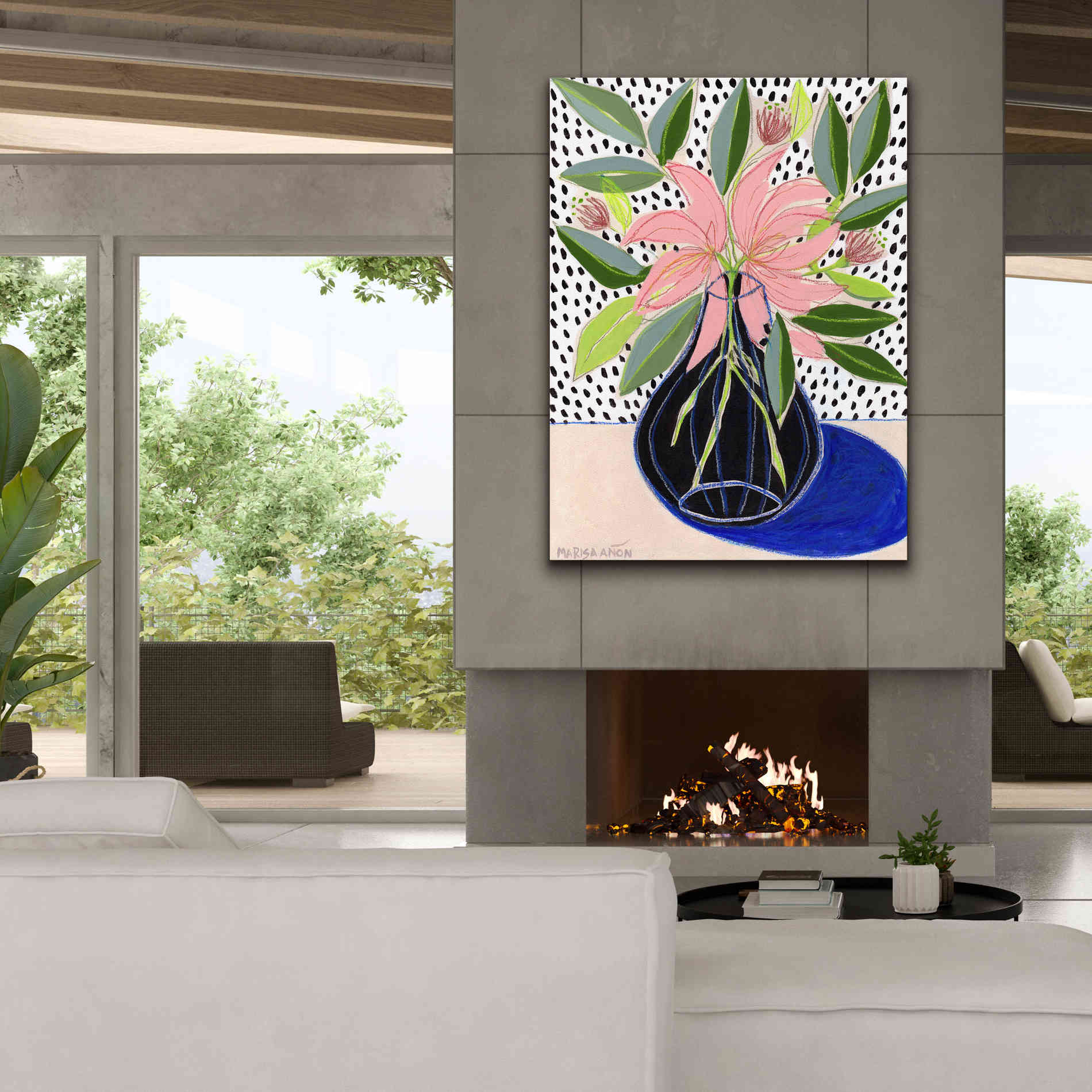 'Spring Florals 7' by Marisa Anon, Canvas Wall Art,40 x 54