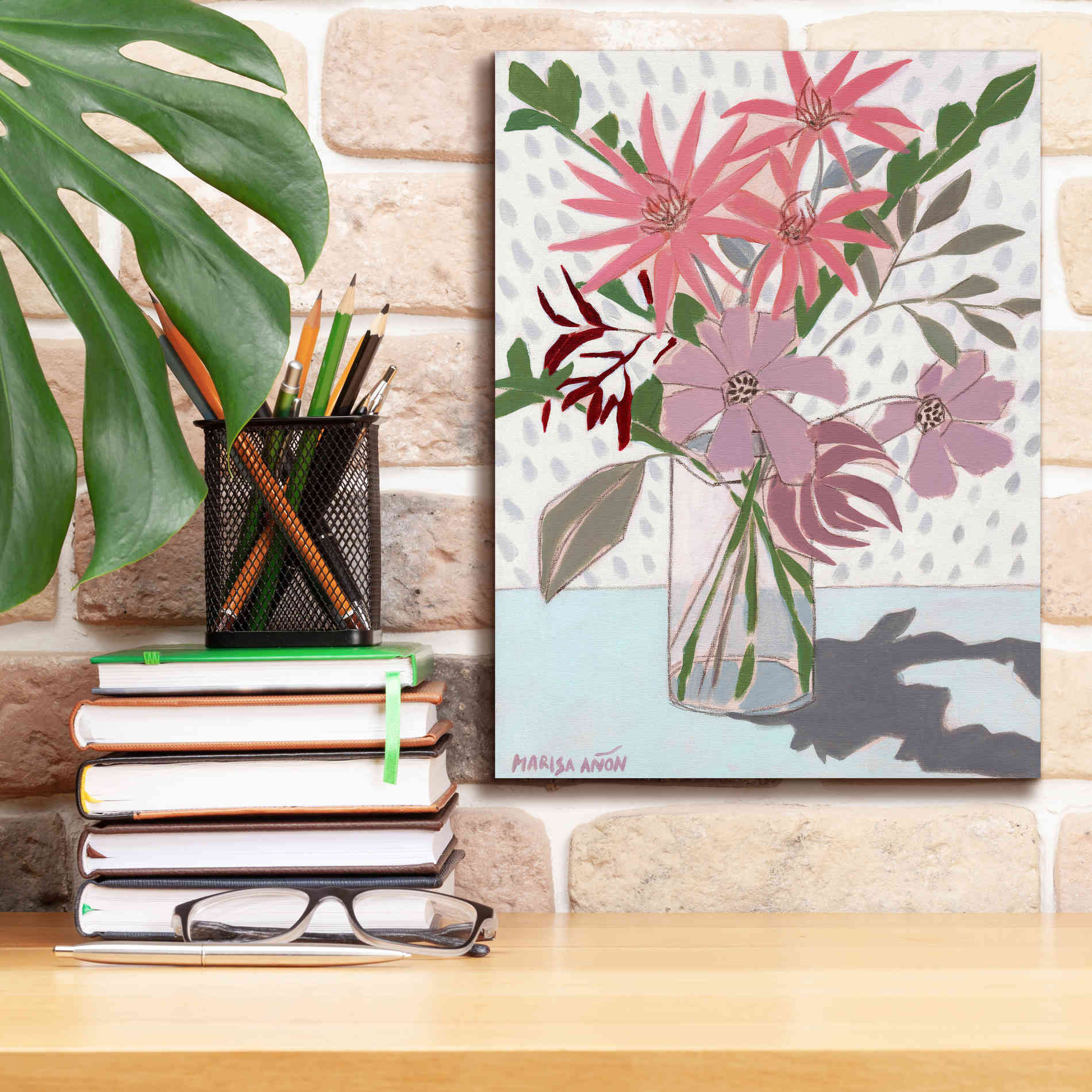 'Summer Flowers' by Marisa Anon, Canvas Wall Art,12 x 16