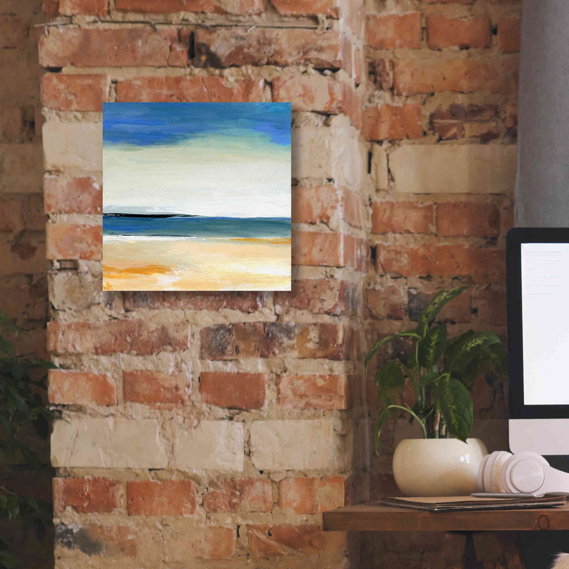 'Seascape 2' by Niki Arden, Canvas Wall Art,12 x 12