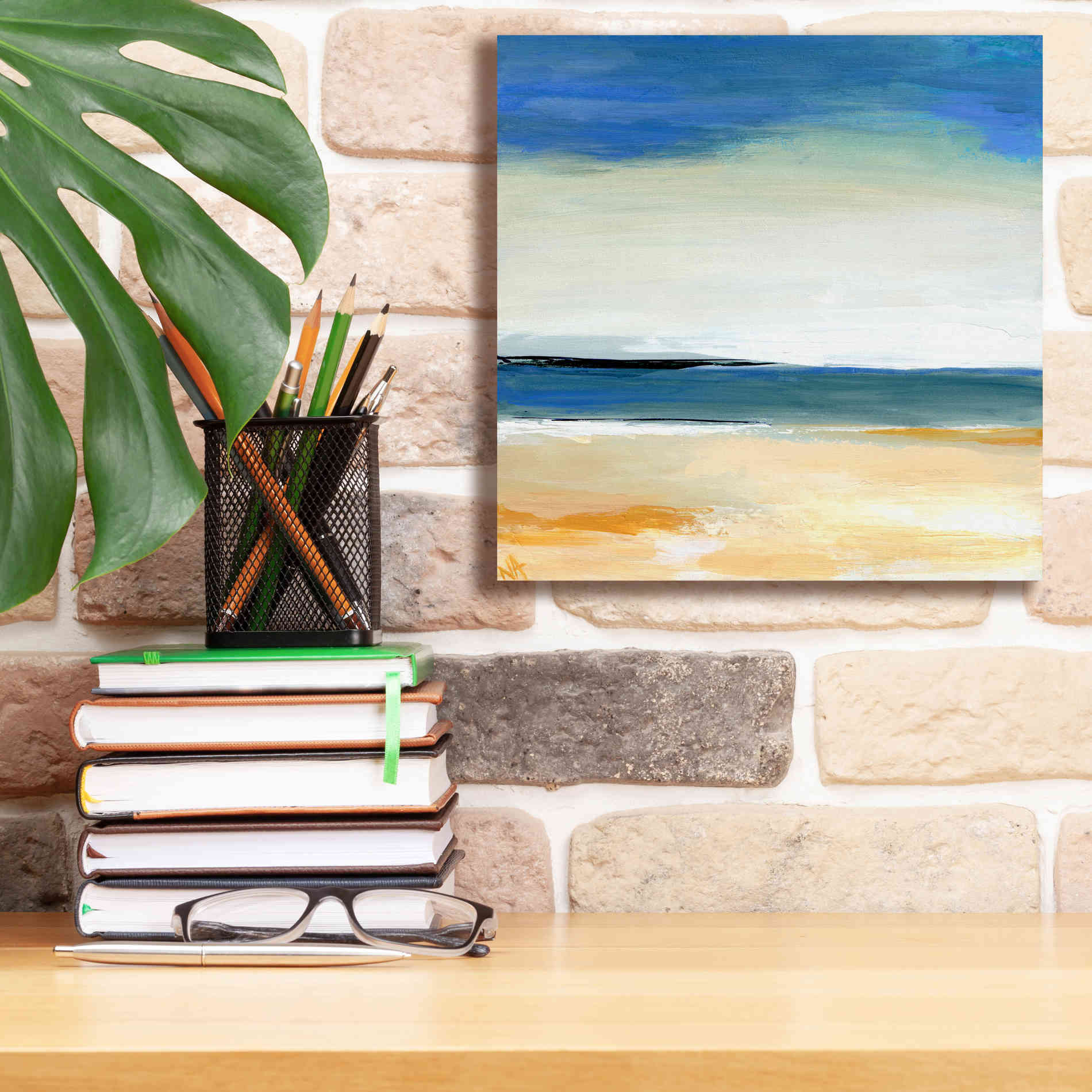 'Seascape 2' by Niki Arden, Canvas Wall Art,12 x 12