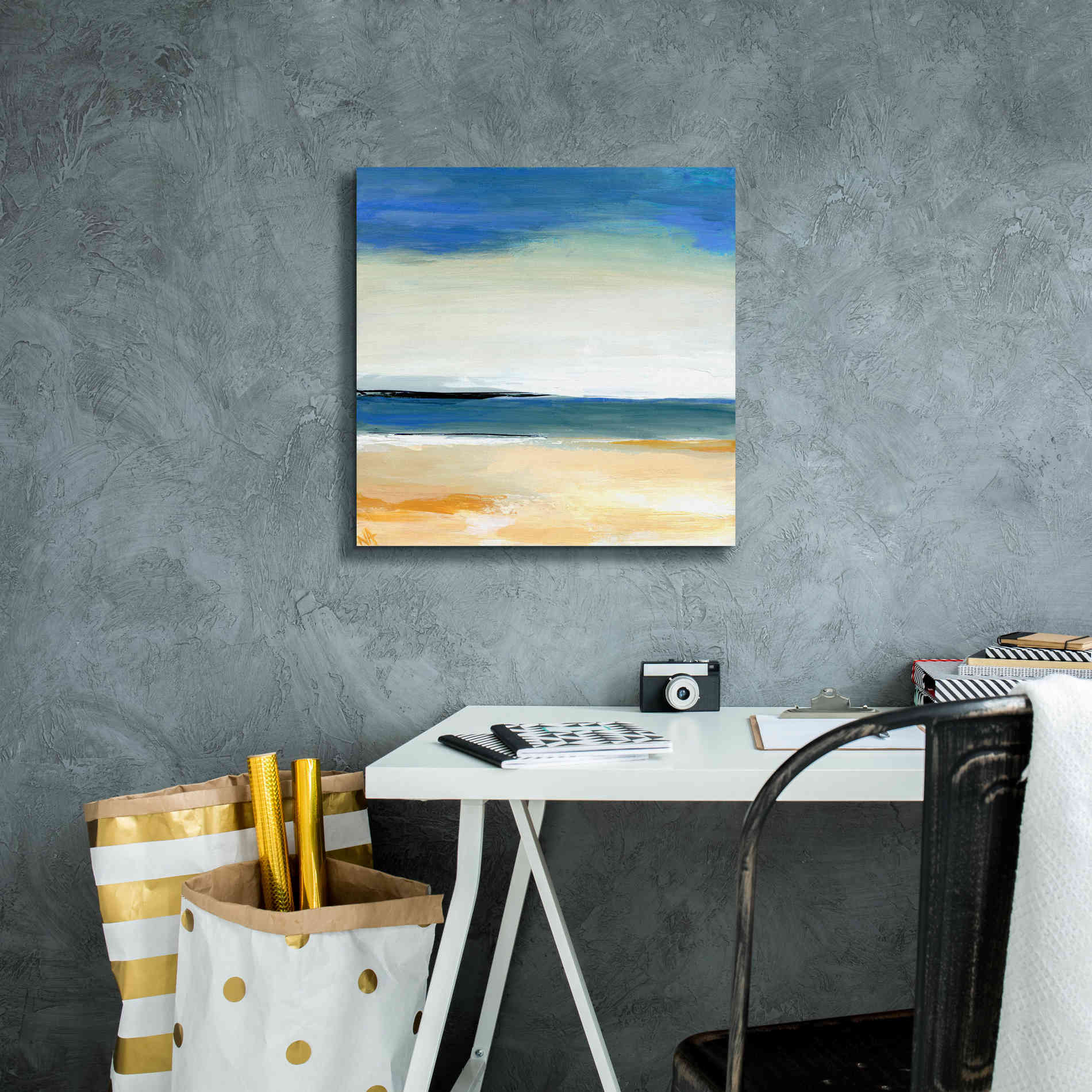 'Seascape 2' by Niki Arden, Canvas Wall Art,18 x 18