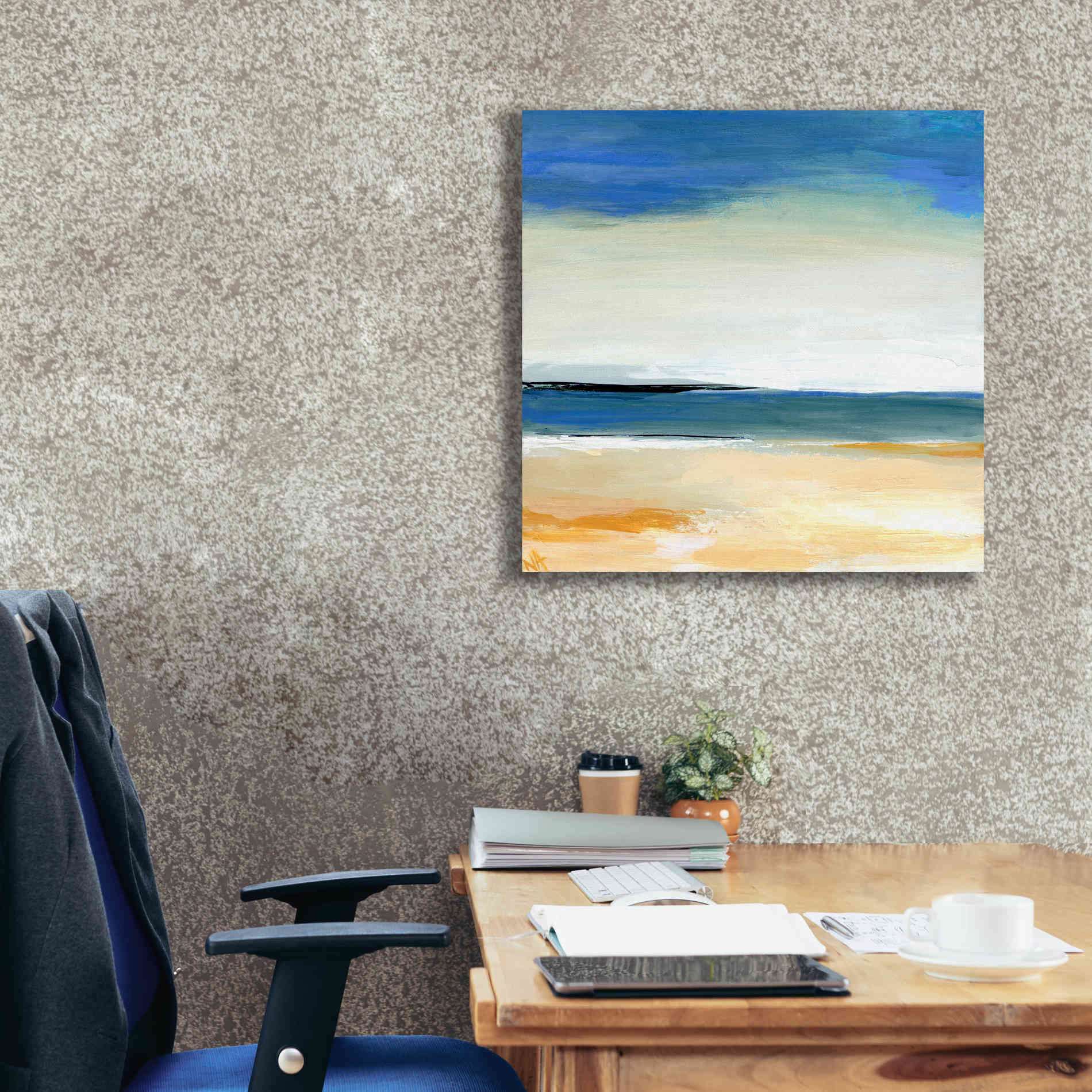 'Seascape 2' by Niki Arden, Canvas Wall Art,26 x 26