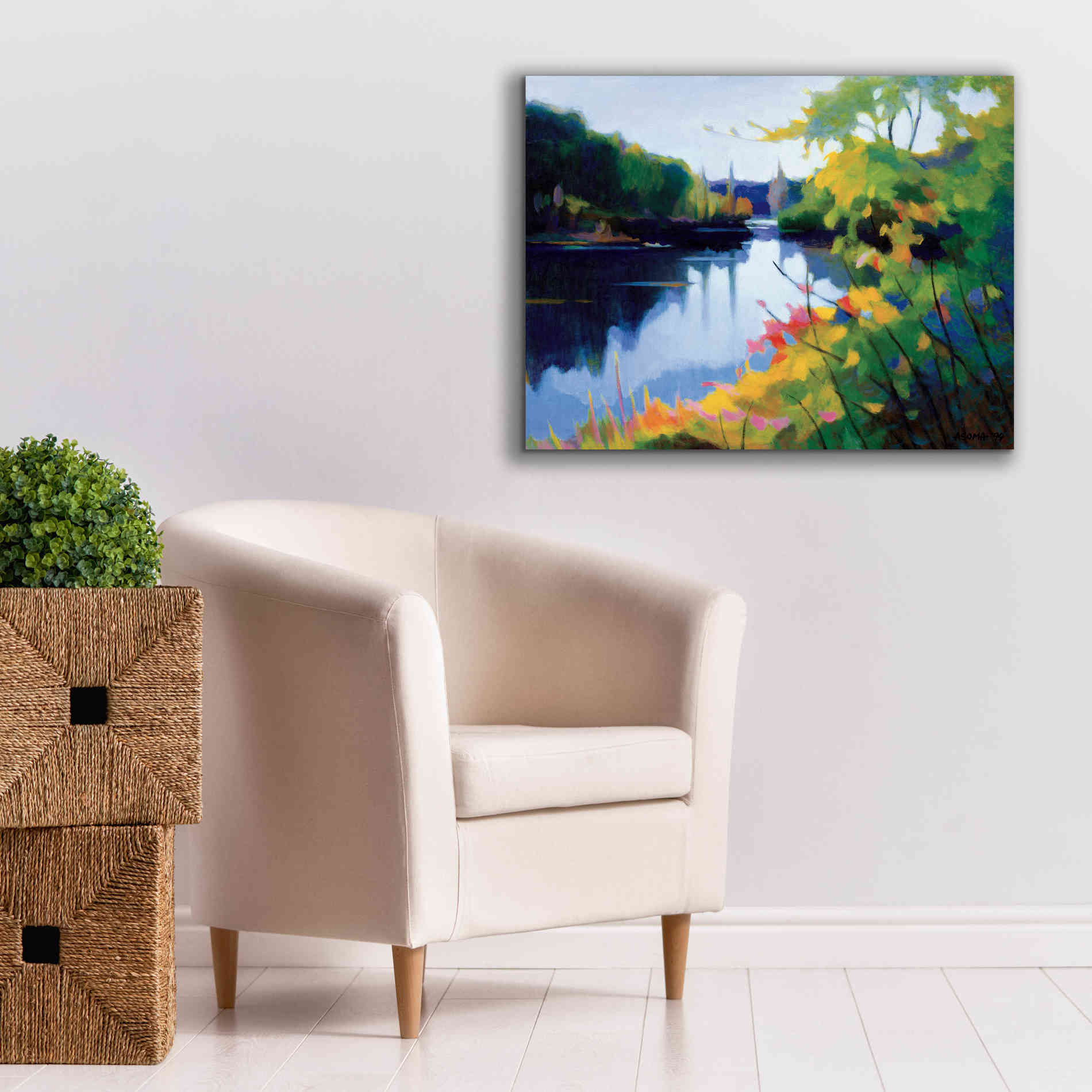 'Morning Light' by Tadashi Asoma, Canvas Wall Art,34 x 26