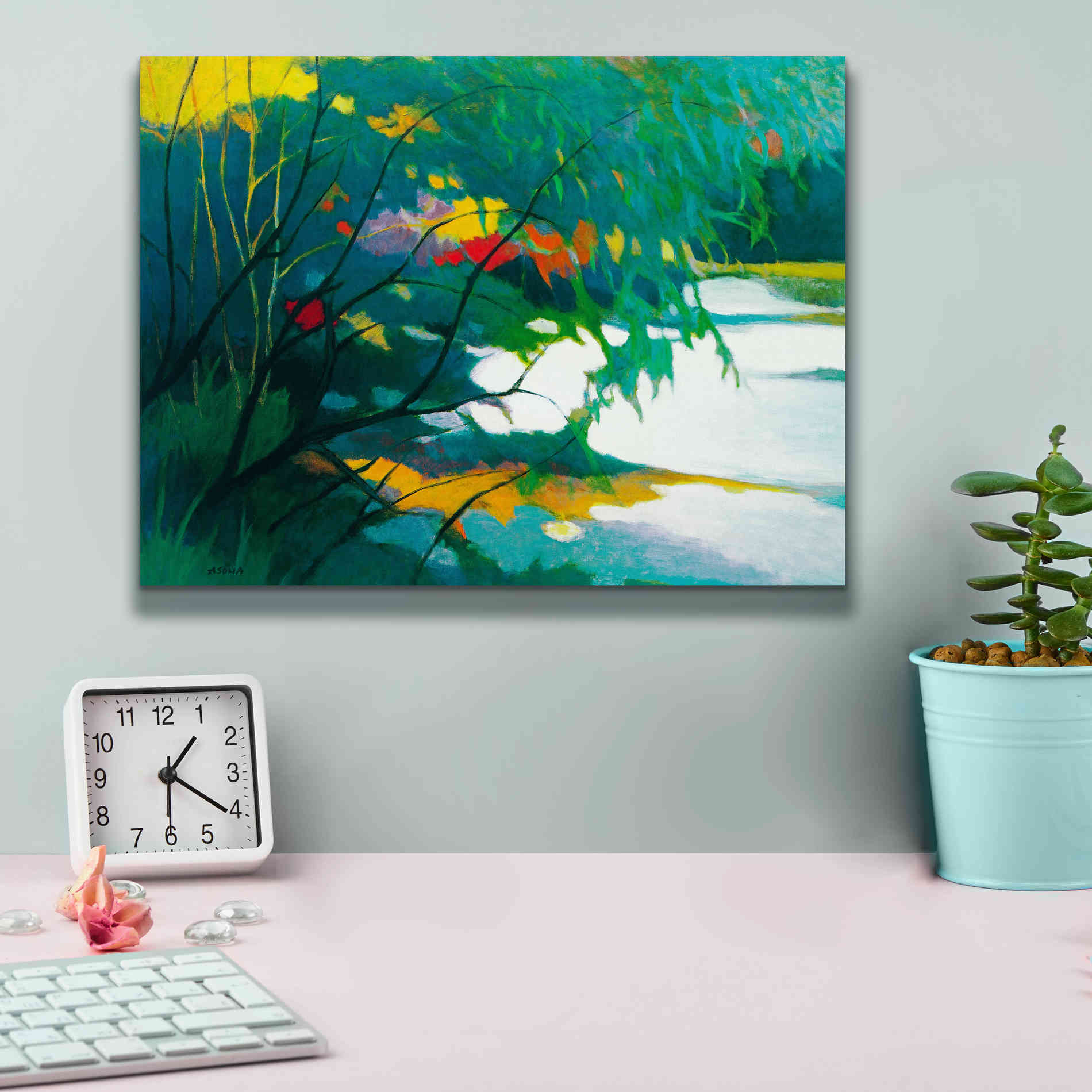 'Noonday Dreams' by Tadashi Asoma, Canvas Wall Art,16 x 12