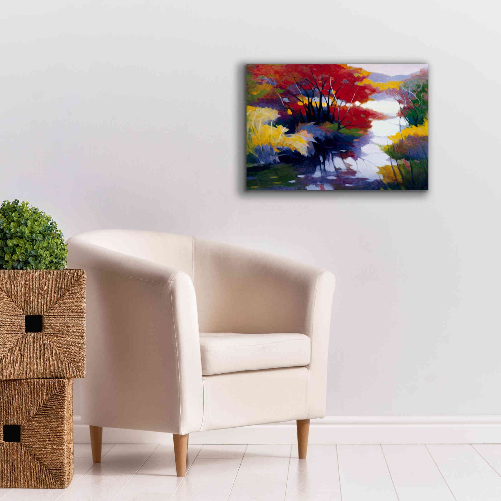 'Indian Summer' by Tadashi Asoma, Canvas Wall Art,26 x 18