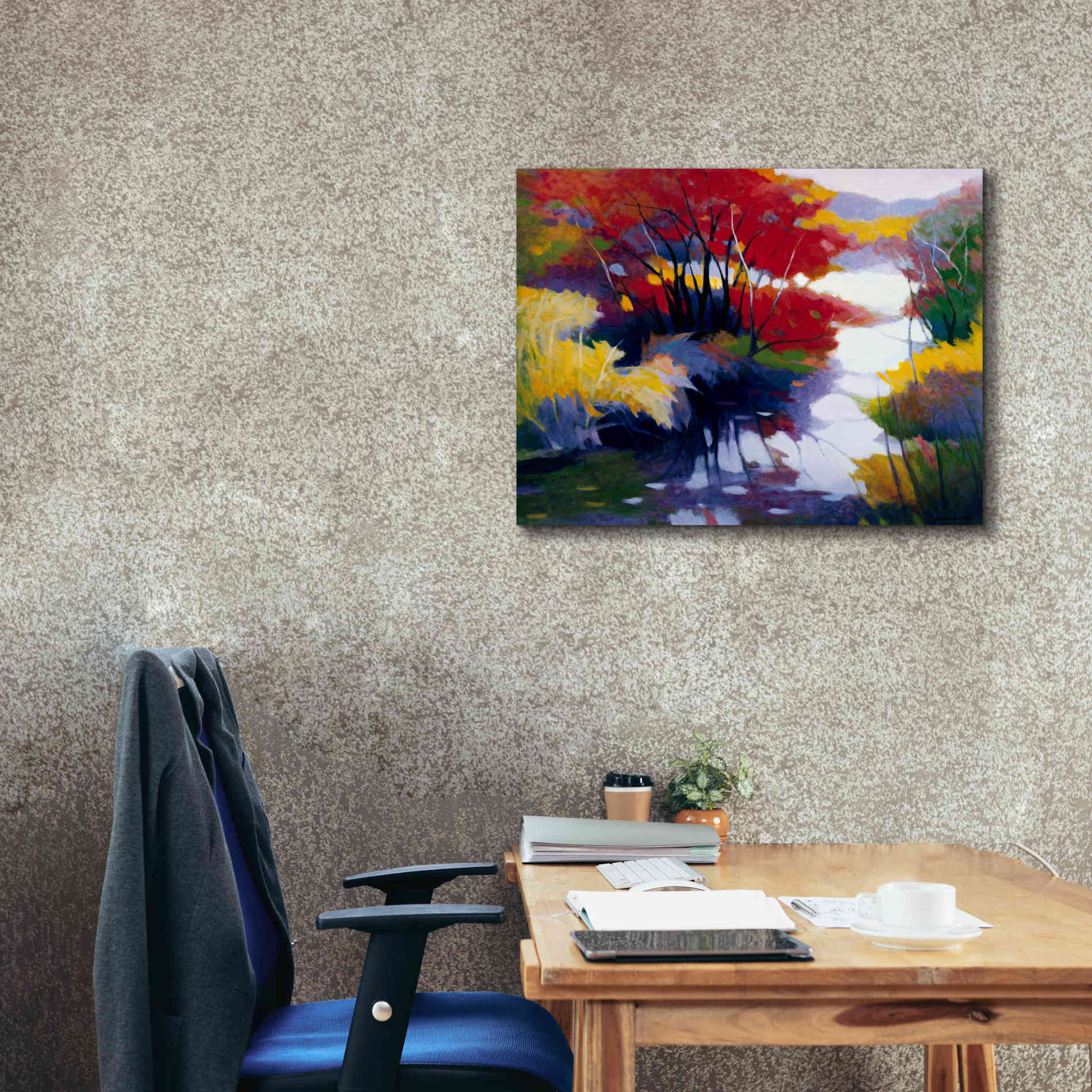'Indian Summer' by Tadashi Asoma, Canvas Wall Art,34 x 26