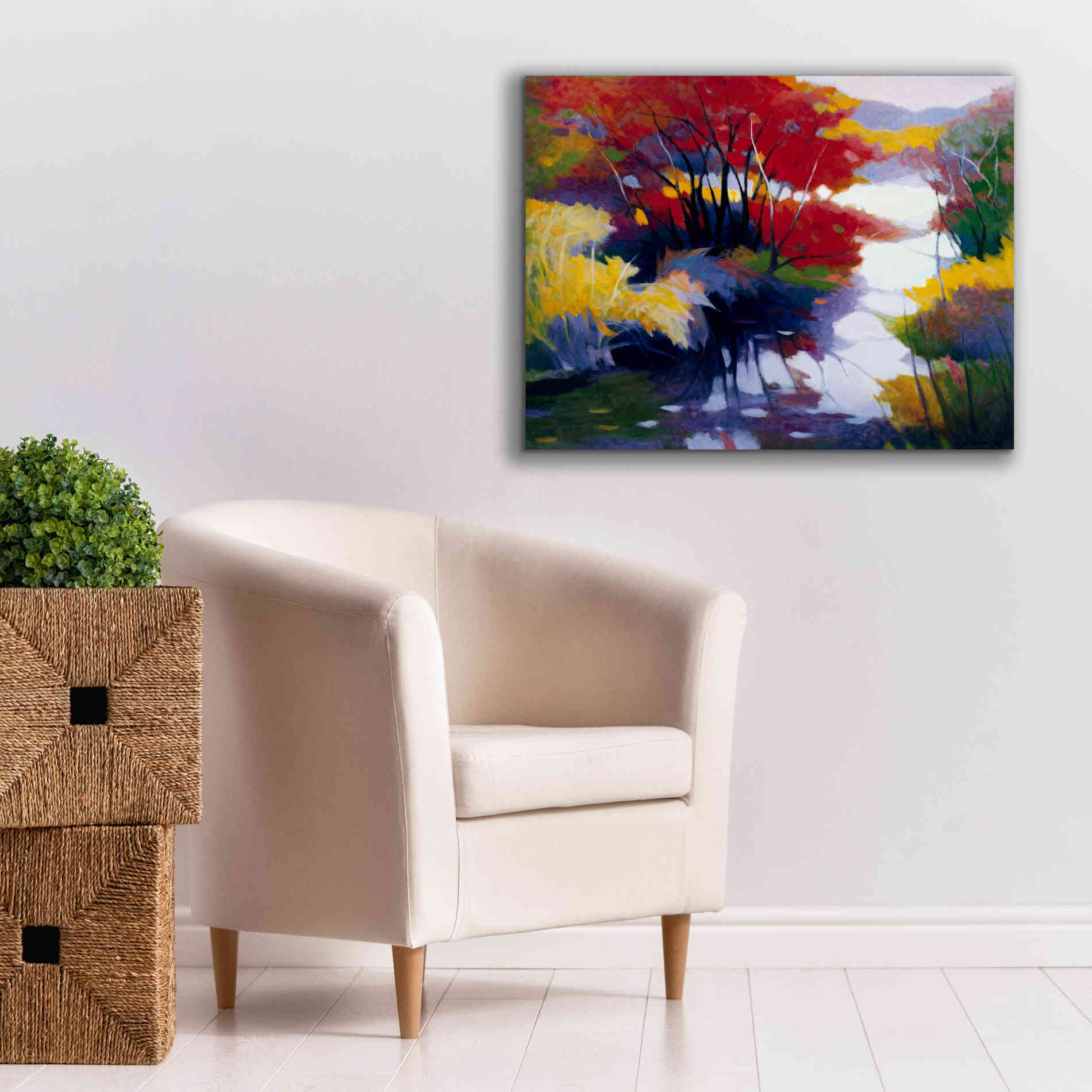 'Indian Summer' by Tadashi Asoma, Canvas Wall Art,34 x 26