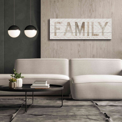 Image of 'Family Chevron' by Cindy Jacobs, Canvas Wall Art,60 x 20