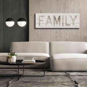 'Family Chevron' by Cindy Jacobs, Canvas Wall Art,60 x 20