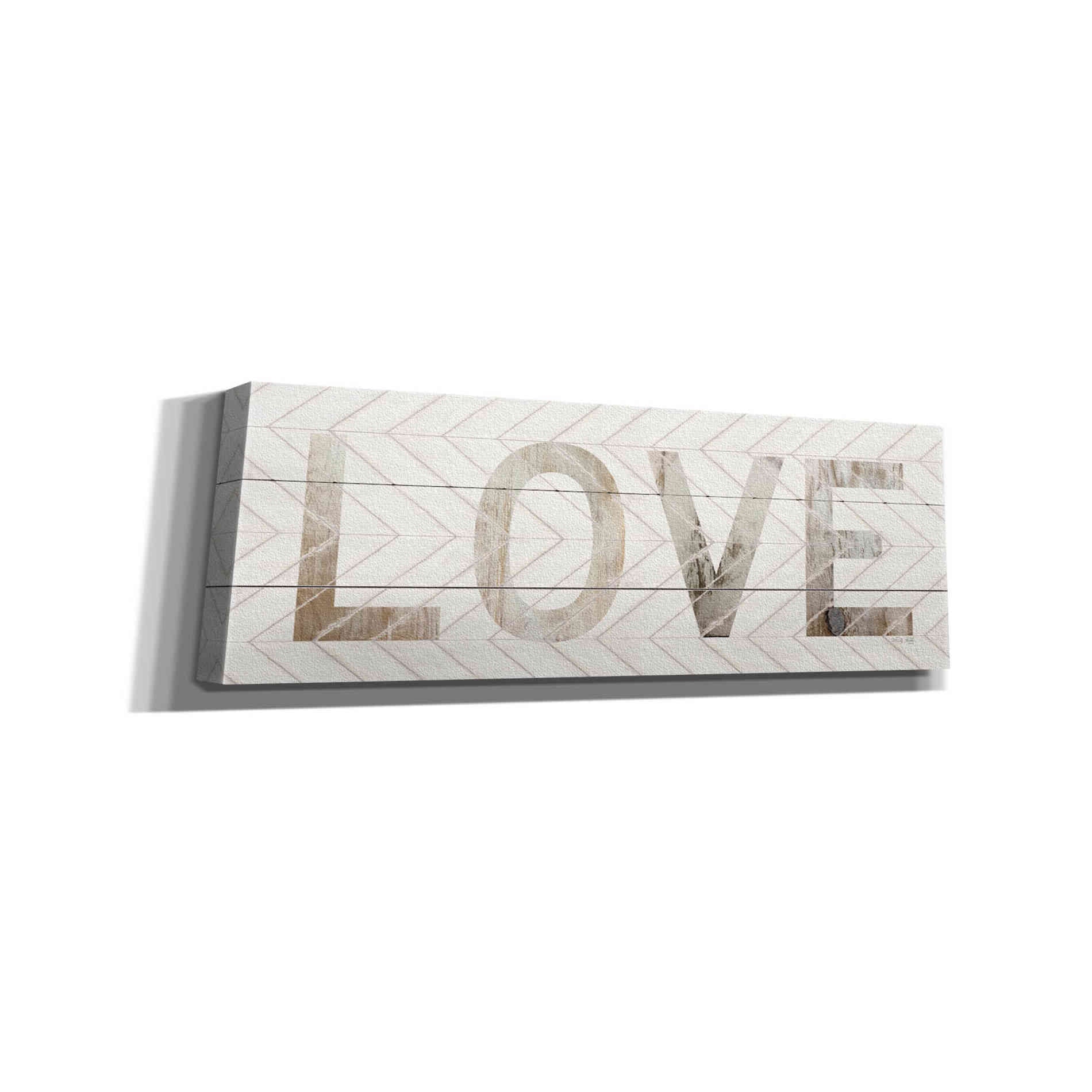 'Love Chevron' by Cindy Jacobs, Canvas Wall Art