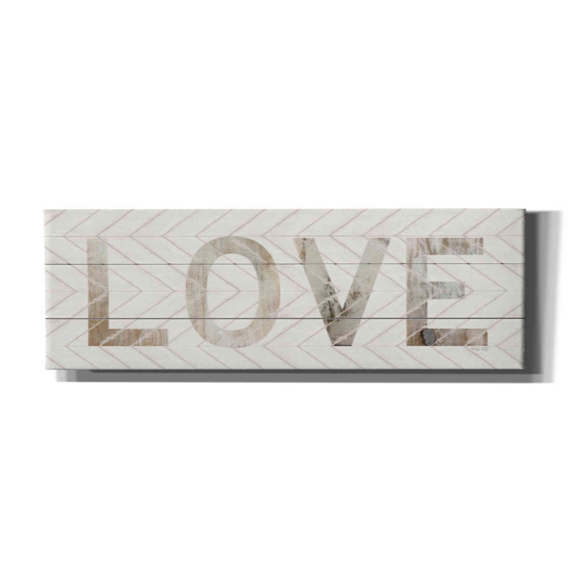 'Love Chevron' by Cindy Jacobs, Canvas Wall Art