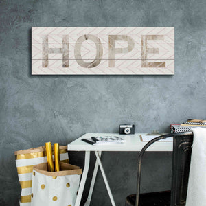 'Hope Chevron' by Cindy Jacobs, Canvas Wall Art,36 x 12