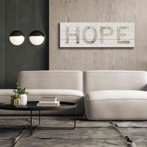 'Hope Chevron' by Cindy Jacobs, Canvas Wall Art,60 x 20