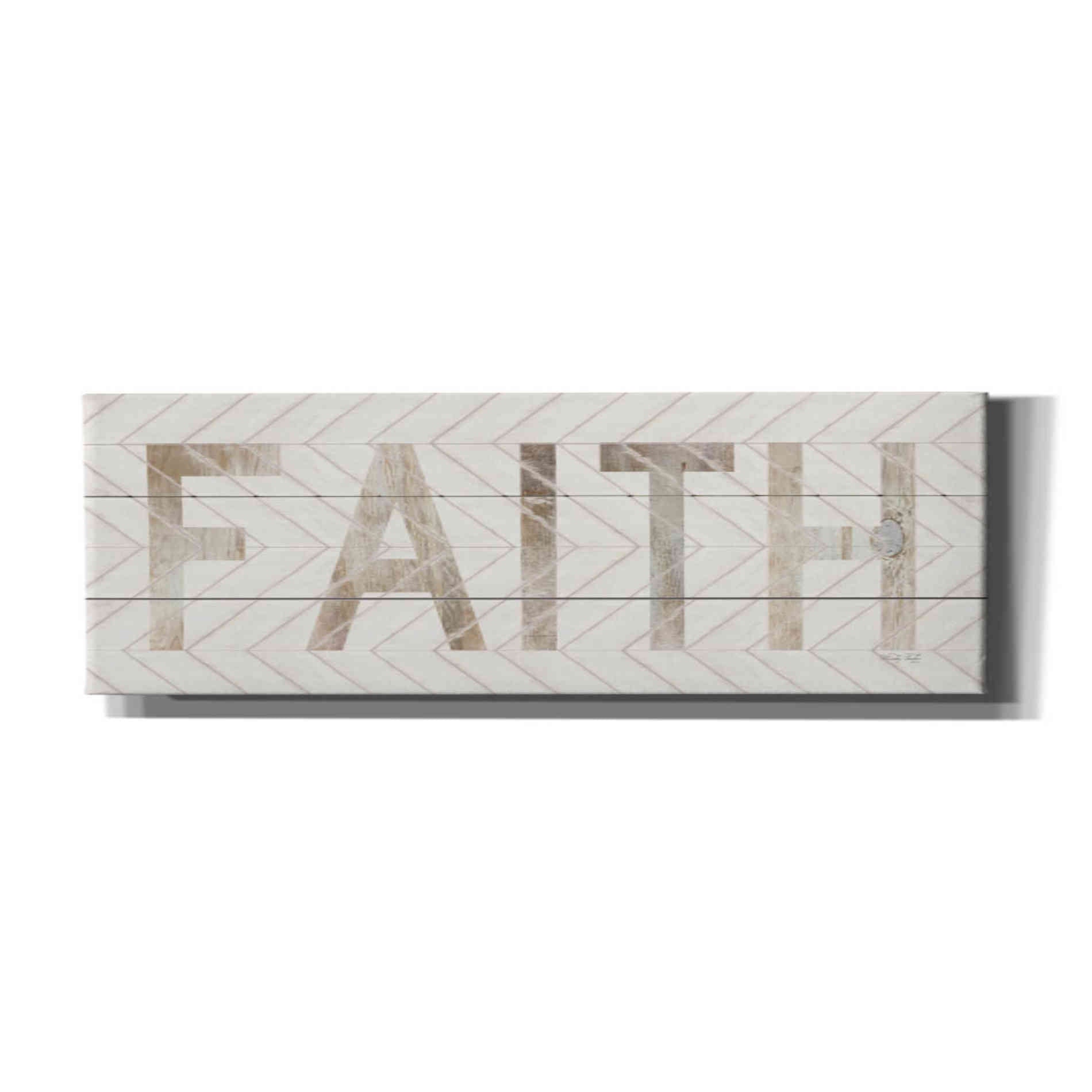 'Faith Chevron' by Cindy Jacobs, Canvas Wall Art