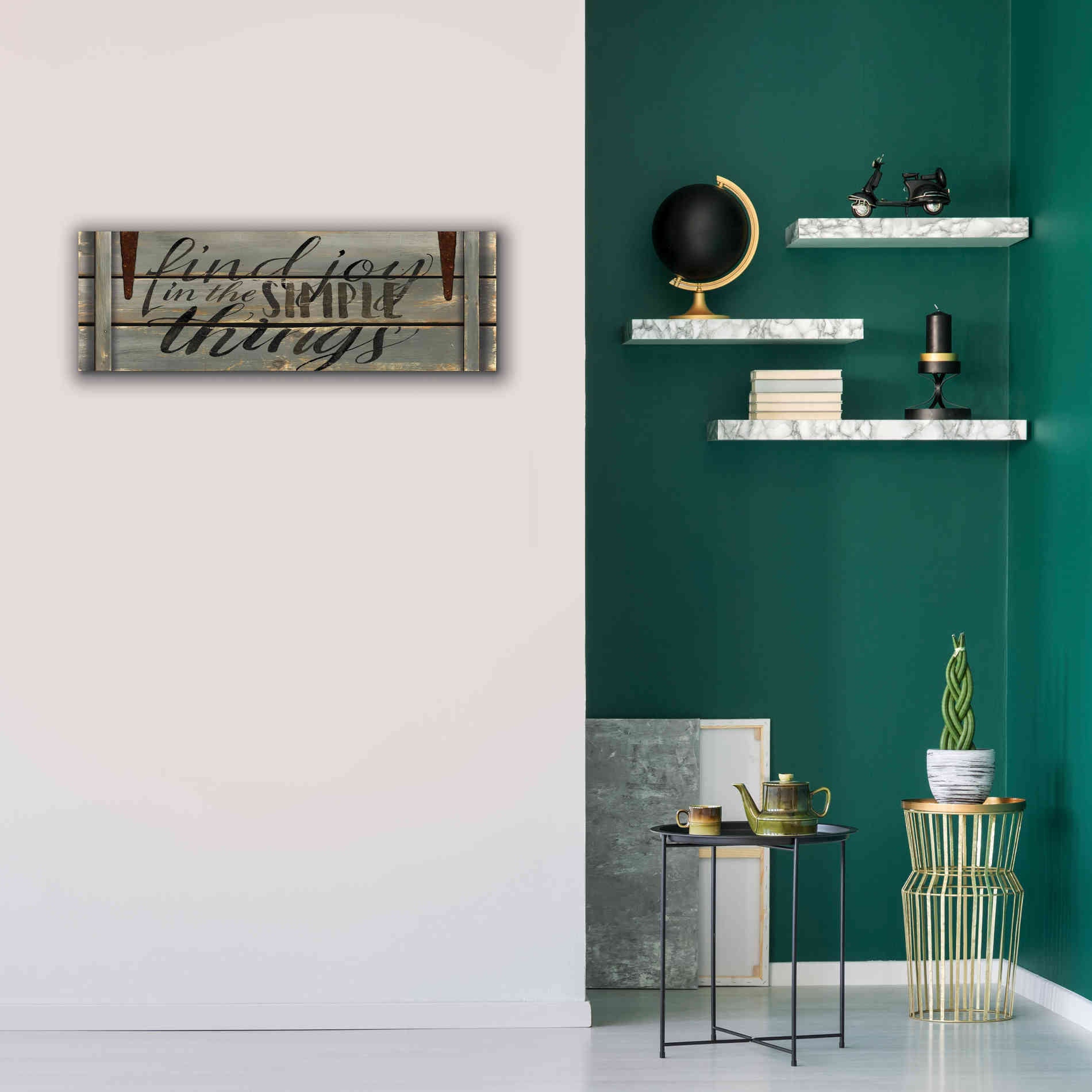 'Find Joy' by Cindy Jacobs, Canvas Wall Art,36 x 12