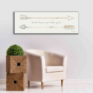 'Arrows - Thank Heaven for Little Girls' by Cindy Jacobs, Canvas Wall Art,60 x 20