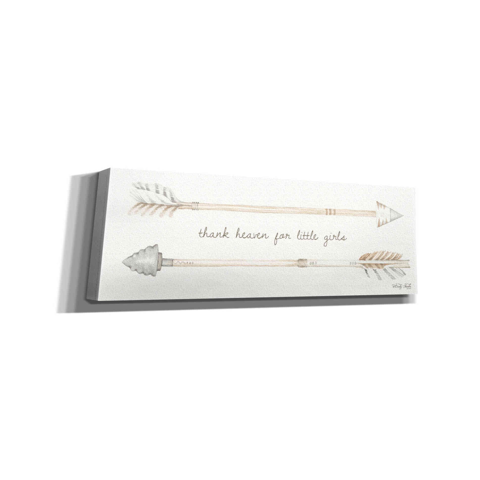 'Arrows - Thank Heaven for Little Girls' by Cindy Jacobs, Canvas Wall Art