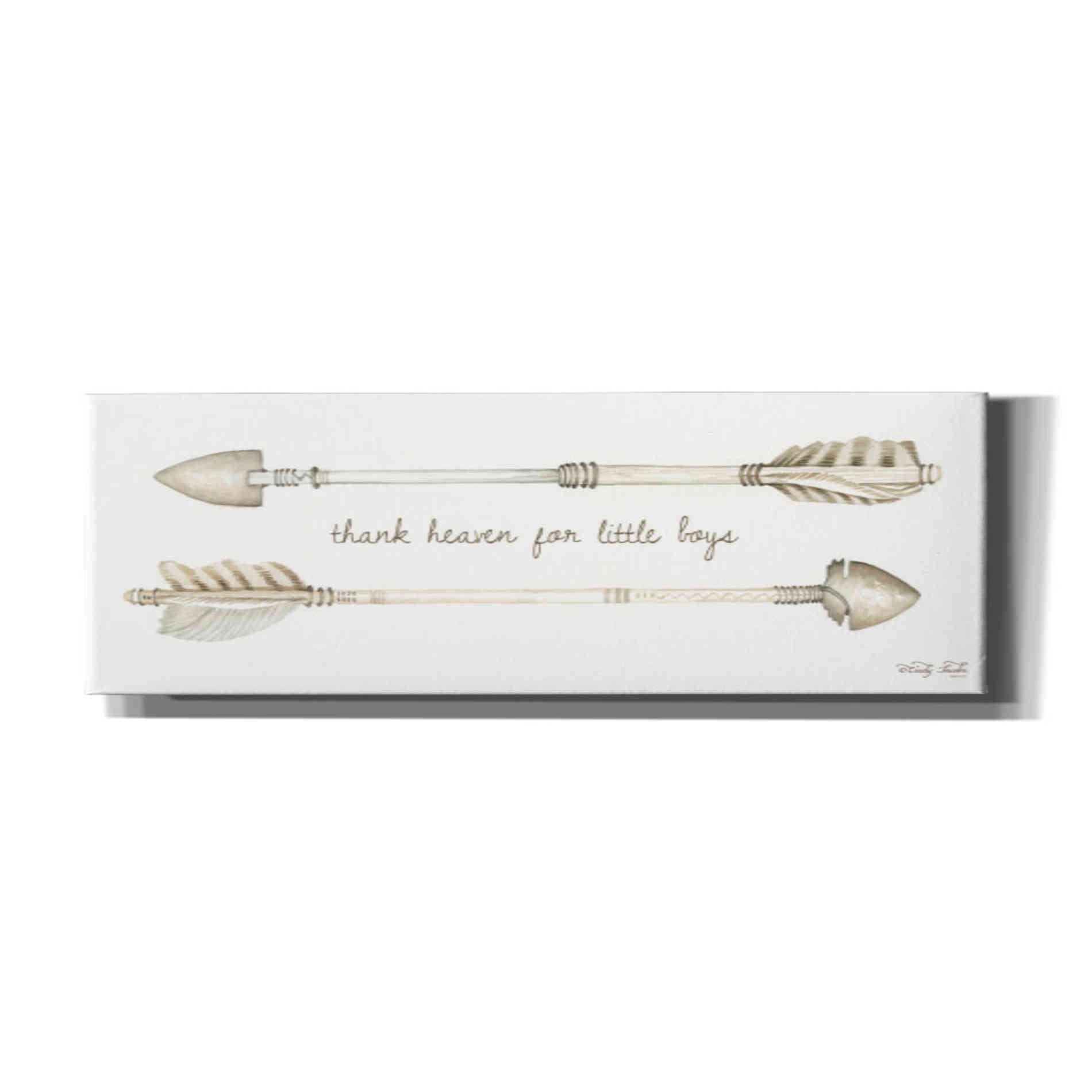 'Arrows - Thank Heaven for Little Boys' by Cindy Jacobs, Canvas Wall Art
