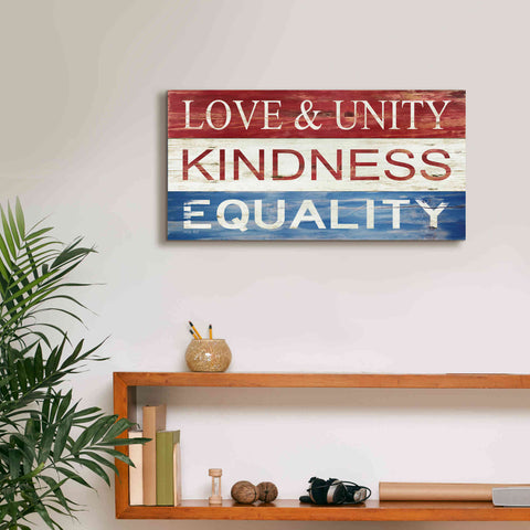 Image of 'Love & Unity' by Cindy Jacobs, Canvas Wall Art,24 x 12