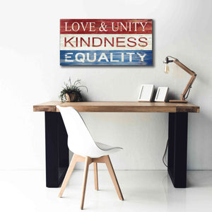 'Love & Unity' by Cindy Jacobs, Canvas Wall Art,40 x 20