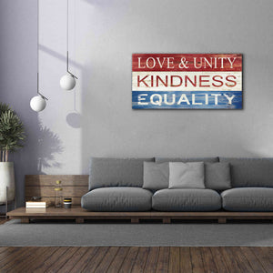 'Love & Unity' by Cindy Jacobs, Canvas Wall Art,60 x 30