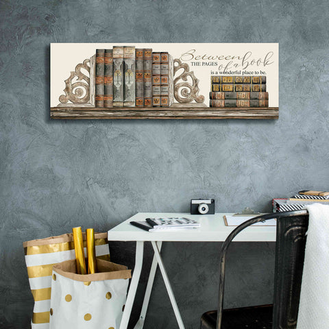 Image of 'Between the Pages of a Book' by Cindy Jacobs, Canvas Wall Art,36 x 12