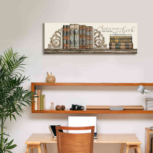 'Between the Pages of a Book' by Cindy Jacobs, Canvas Wall Art,36 x 12
