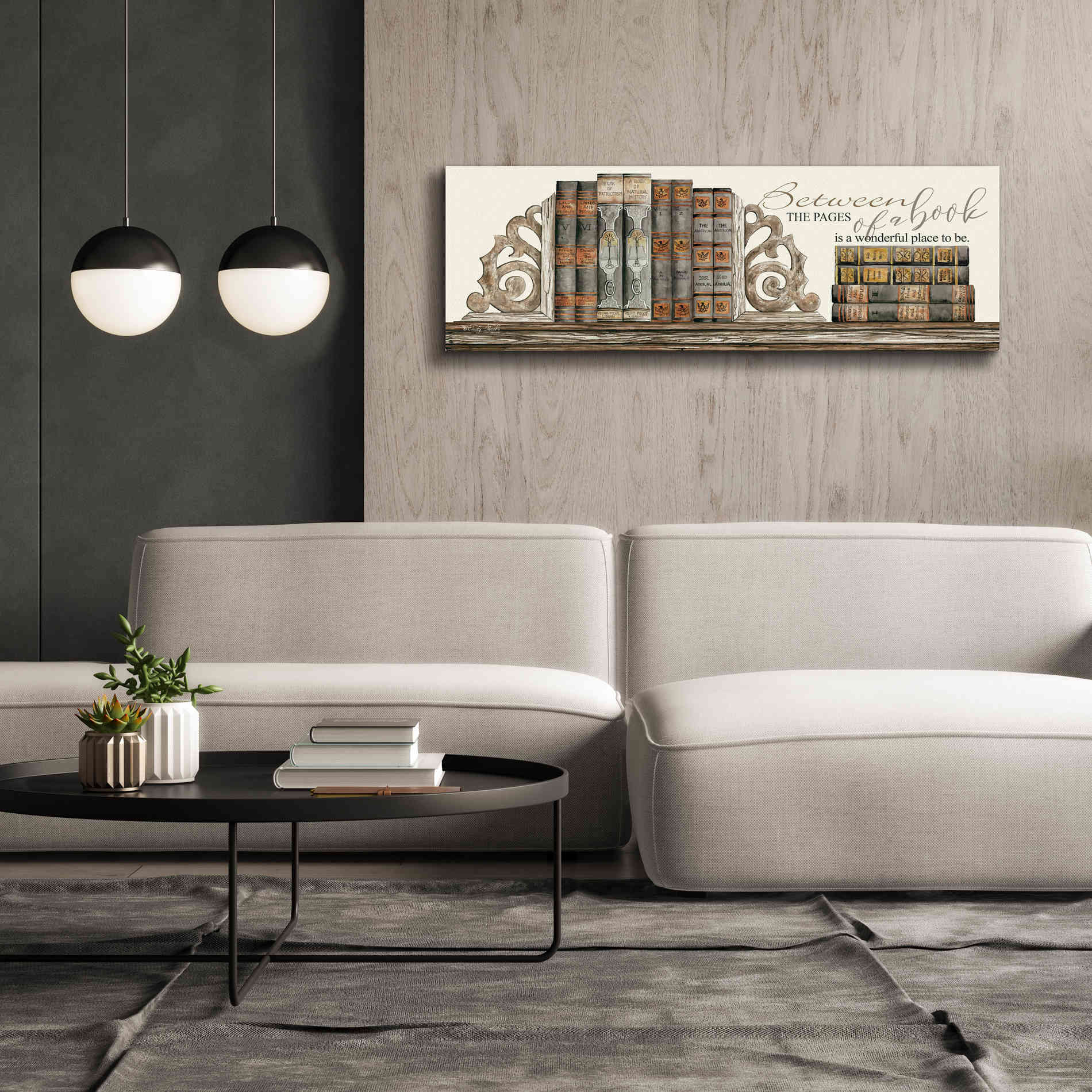 'Between the Pages of a Book' by Cindy Jacobs, Canvas Wall Art,60 x 20