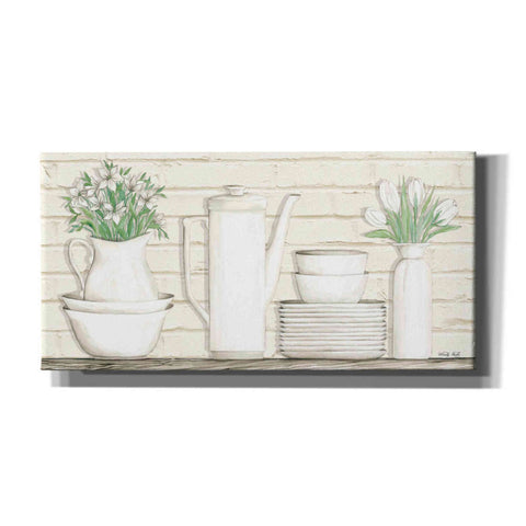 Image of 'White Ware Shelf II' by Cindy Jacobs, Canvas Wall Art