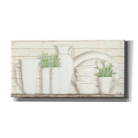 Image of 'White Ware Shelf I' by Cindy Jacobs, Canvas Wall Art