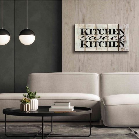 Image of 'Kitchen Sweet Kitchen on Wood Panels' by Cindy Jacobs, Canvas Wall Art,40 x 20