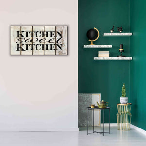 'Kitchen Sweet Kitchen on Wood Panels' by Cindy Jacobs, Canvas Wall Art,40 x 20