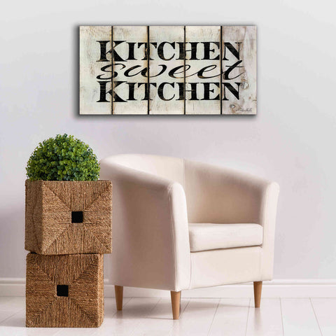 Image of 'Kitchen Sweet Kitchen on Wood Panels' by Cindy Jacobs, Canvas Wall Art,40 x 20