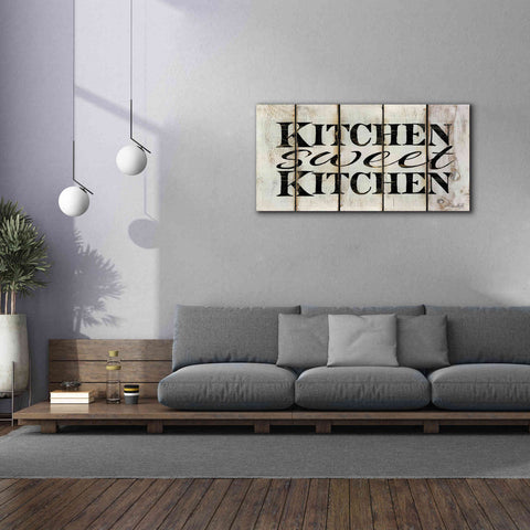 Image of 'Kitchen Sweet Kitchen on Wood Panels' by Cindy Jacobs, Canvas Wall Art,60 x 30