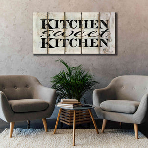 'Kitchen Sweet Kitchen on Wood Panels' by Cindy Jacobs, Canvas Wall Art,60 x 30