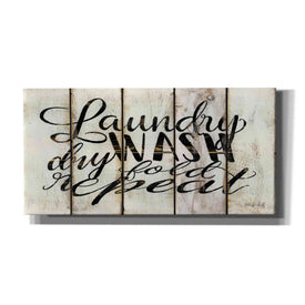 'Laundry Duties on Wood Panels' by Cindy Jacobs, Canvas Wall Art