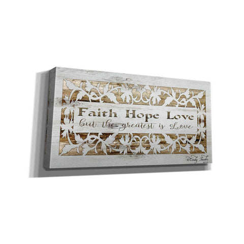Image of 'Faith, Hope, Love' by Cindy Jacobs, Canvas Wall Art