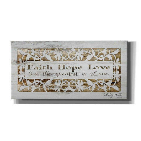 Image of 'Faith, Hope, Love' by Cindy Jacobs, Canvas Wall Art