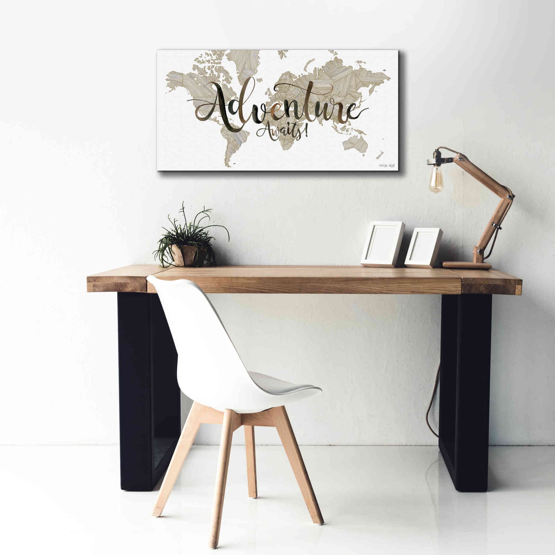 'Adventure Awaits' by Cindy Jacobs, Canvas Wall Art,40 x 20