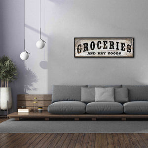 'Groceries and Dry Goods' by Cindy Jacobs, Canvas Wall Art,60 x 20