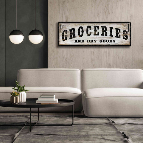 Image of 'Groceries and Dry Goods' by Cindy Jacobs, Canvas Wall Art,60 x 20