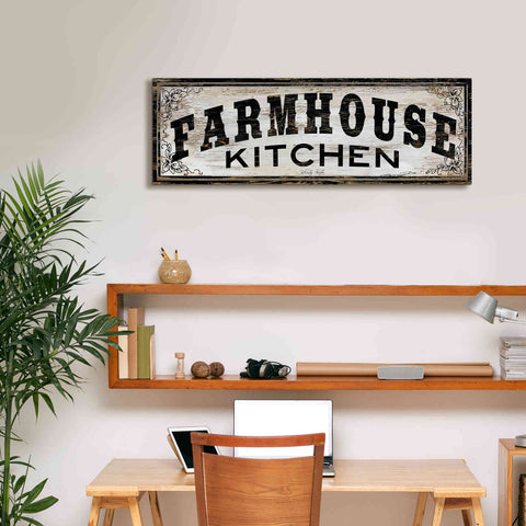 Image of 'Farmhouse Kitchen' by Cindy Jacobs, Canvas Wall Art,36 x 12