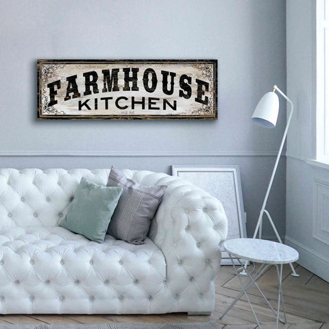 Image of 'Farmhouse Kitchen' by Cindy Jacobs, Canvas Wall Art,60 x 20