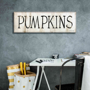 'Pumpkins' by Cindy Jacobs, Canvas Wall Art,36 x 12