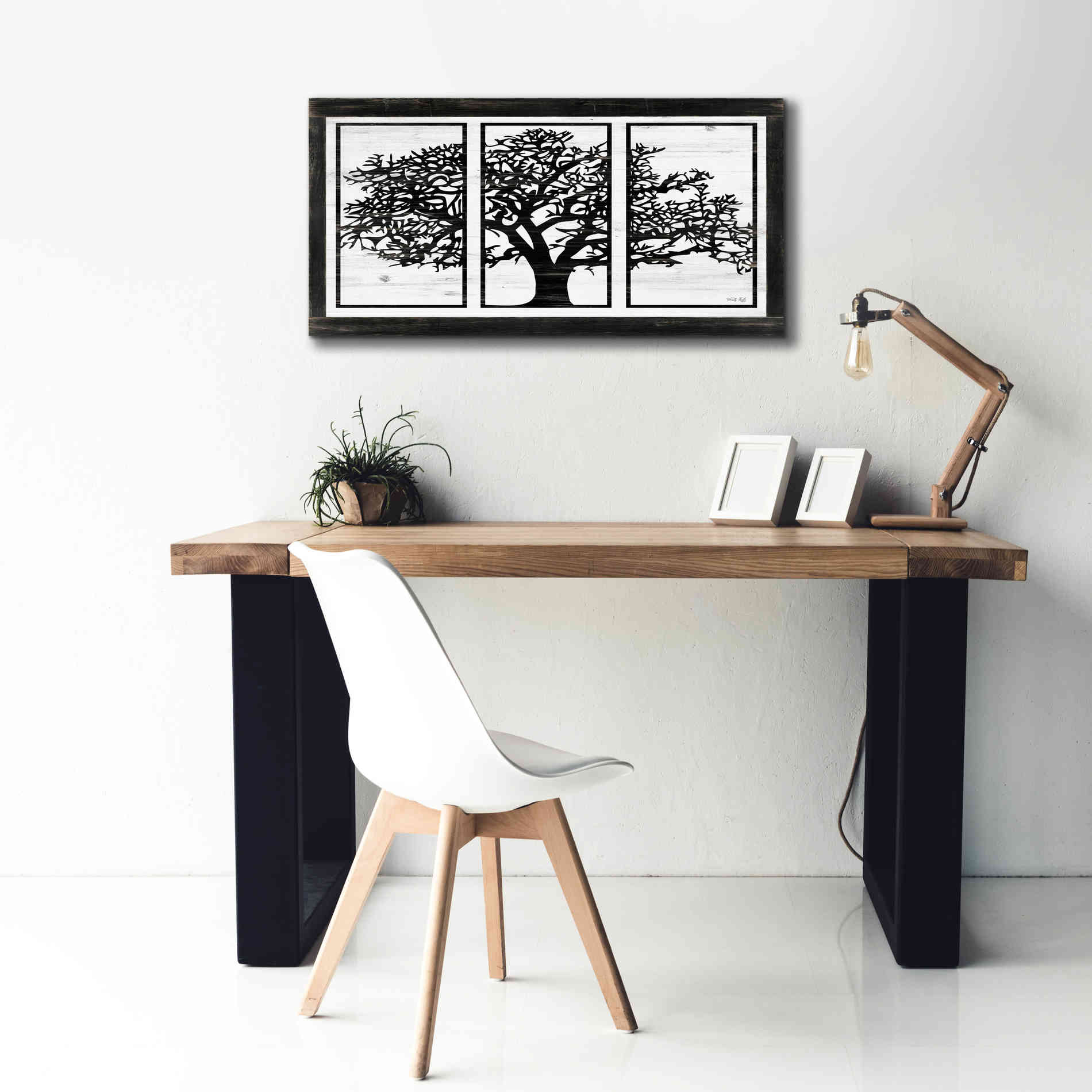 'Geo Tree' by Cindy Jacobs, Canvas Wall Art,40 x 20