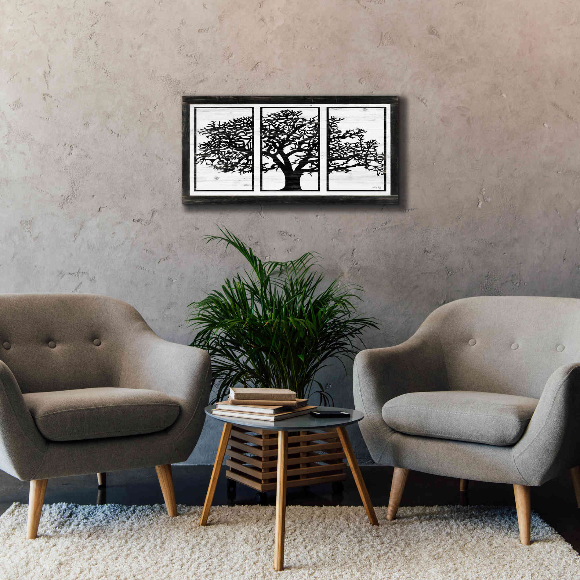 'Geo Tree' by Cindy Jacobs, Canvas Wall Art,40 x 20