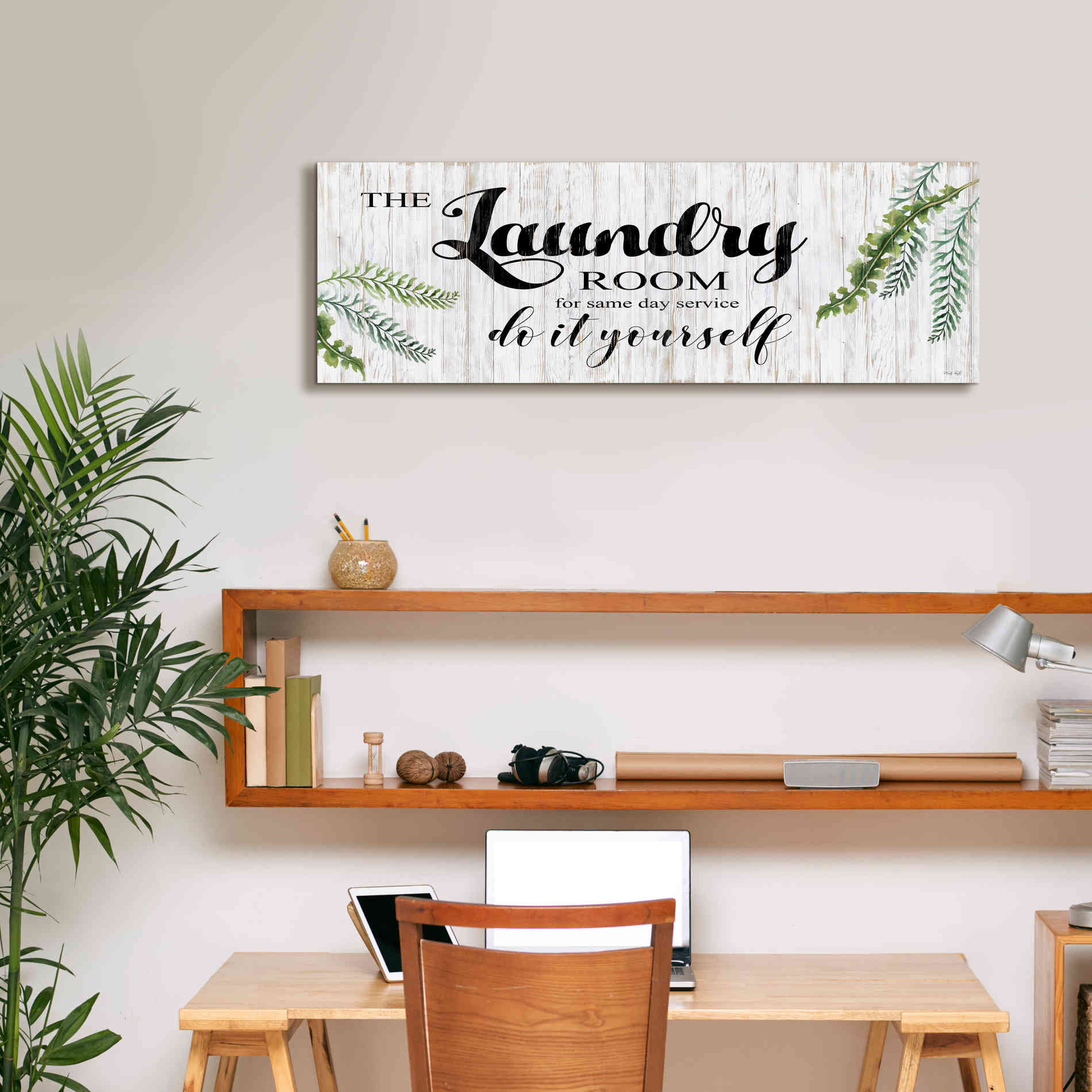 'The Laundry Room' by Cindy Jacobs, Canvas Wall Art,36 x 12