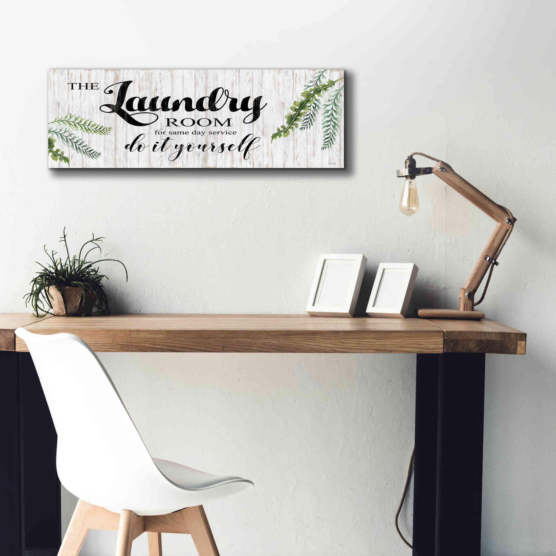 'The Laundry Room' by Cindy Jacobs, Canvas Wall Art,36 x 12