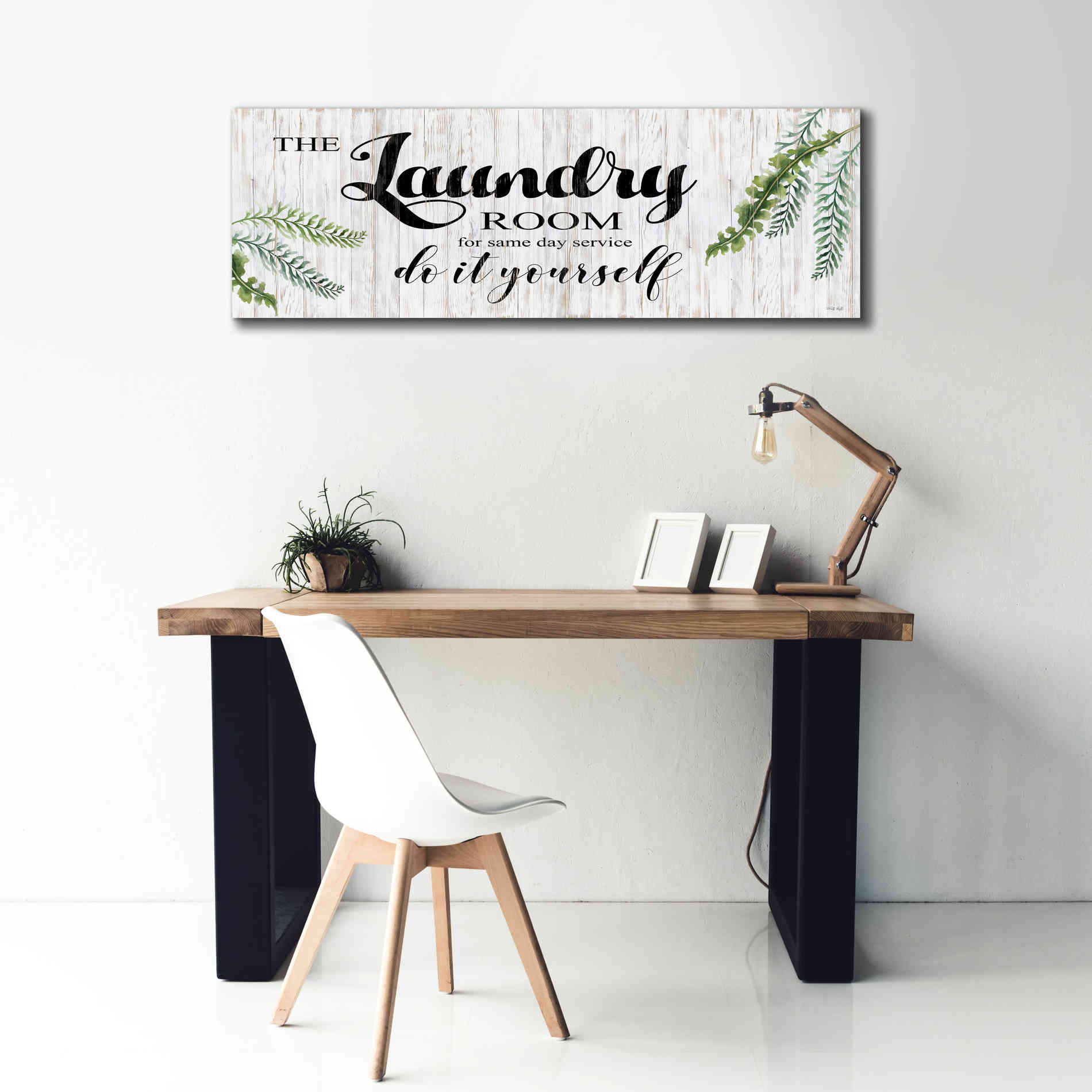 'The Laundry Room' by Cindy Jacobs, Canvas Wall Art,60 x 20