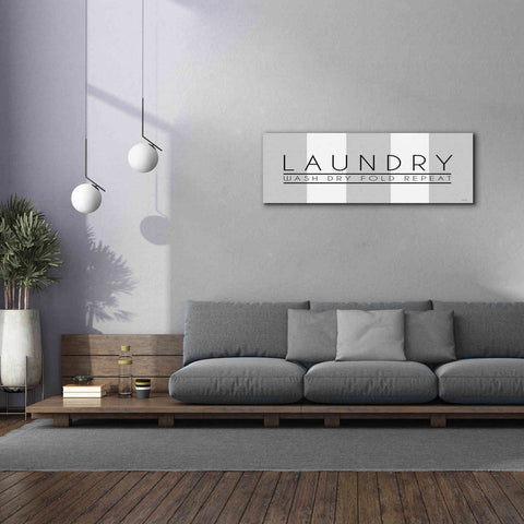 Image of 'Laundry - Wash, Dry, Fold, Repeat 1' by Cindy Jacobs, Canvas Wall Art,60 x 20